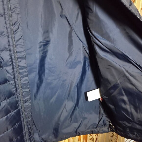 NWT Lands End Navy Quilted Insulated Puffer Jacket Men's Small Polyester - Picture 4 of 8